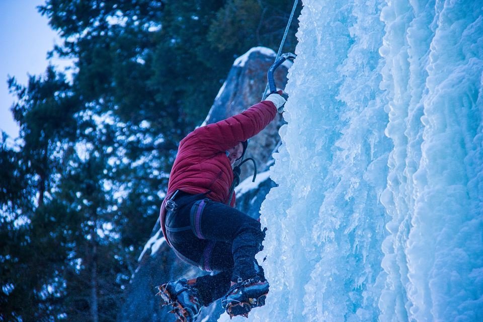 Ice climbing