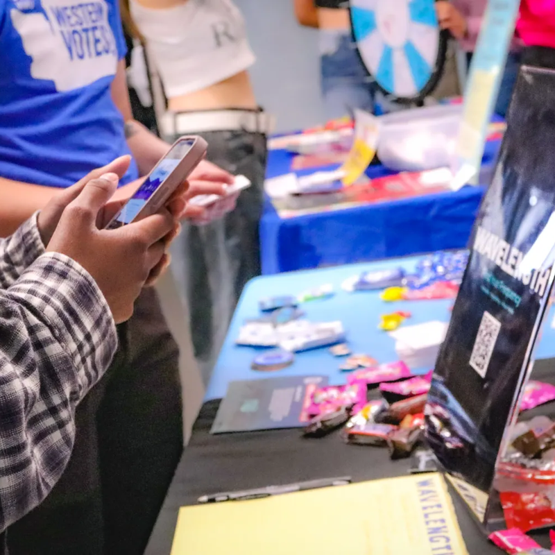 The Wavelength table at the 2023 info fair