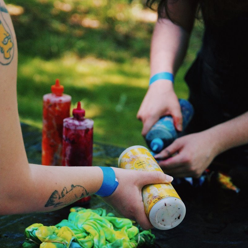 Tie Dying shirts