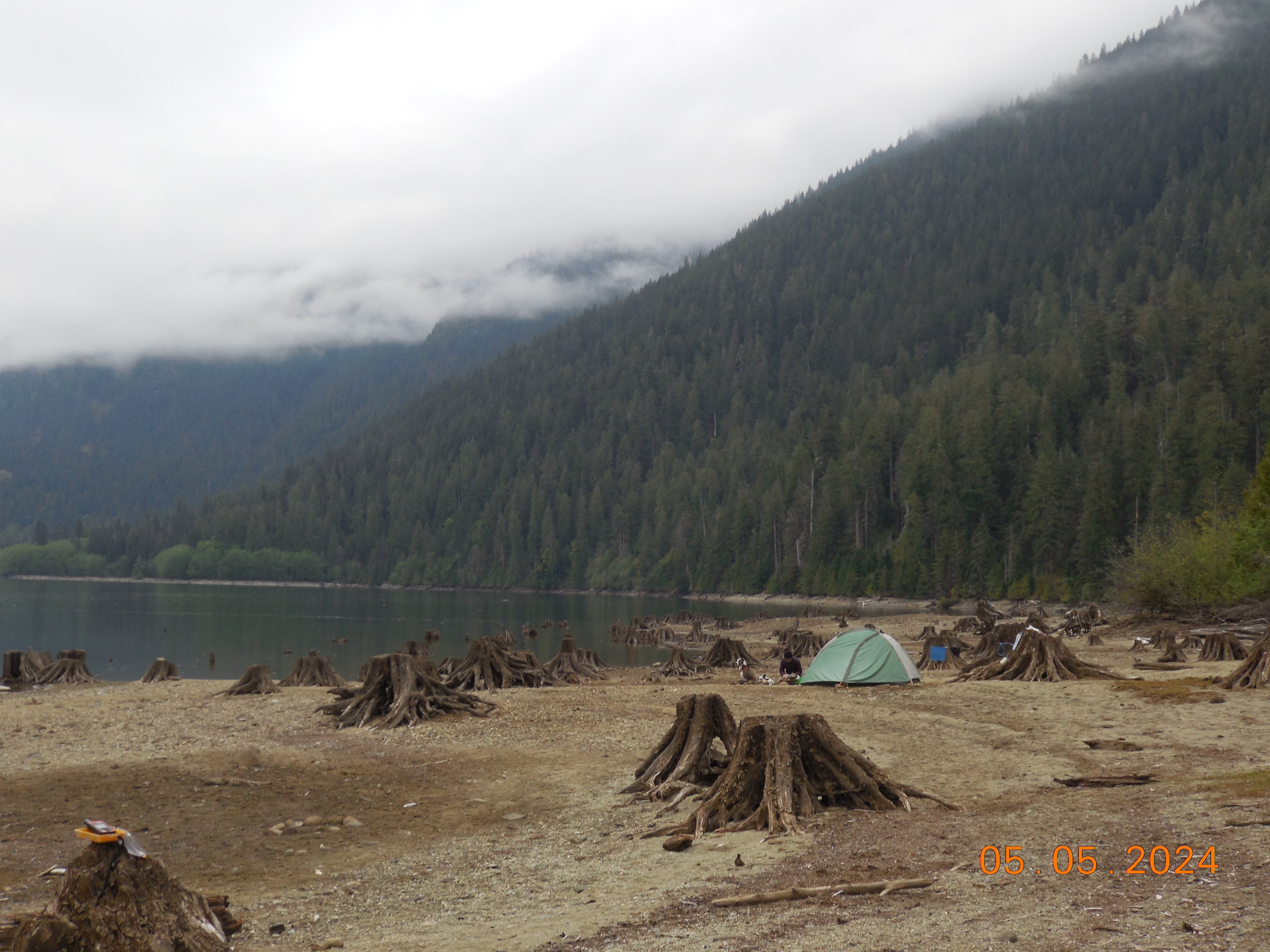 Camping at Baker Lake