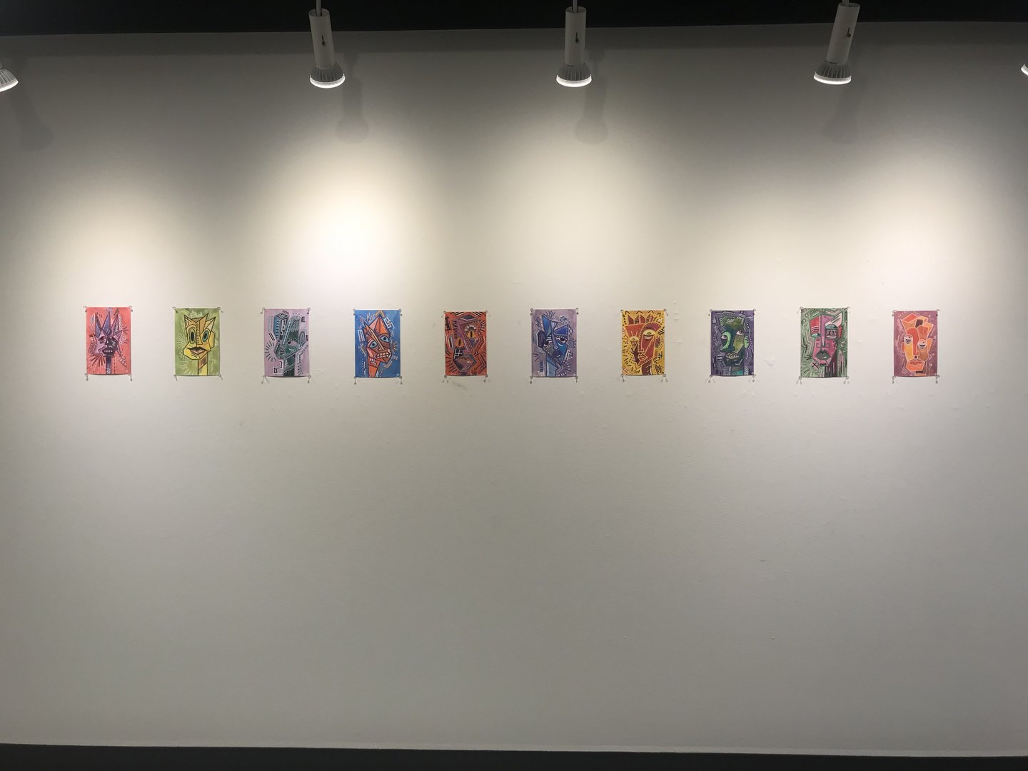 Installation view of all ten pieces in a row in the VU Gallery.jpg