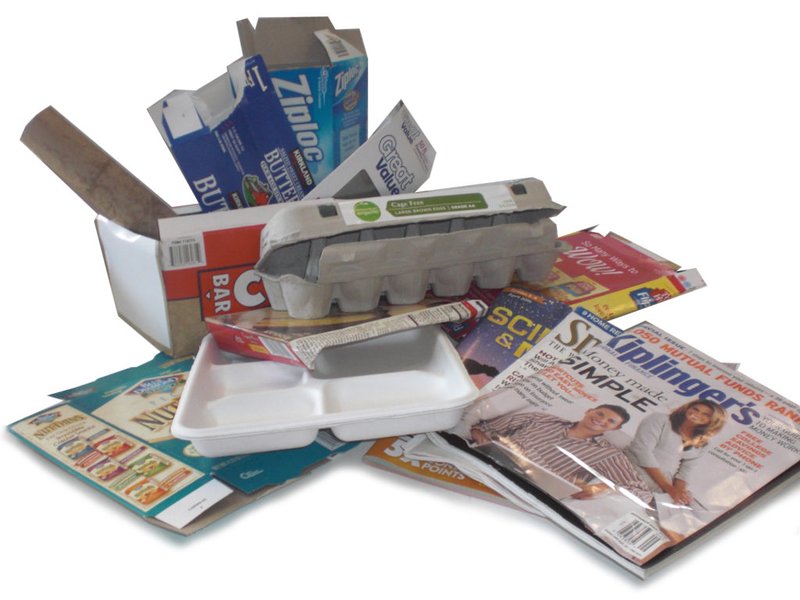 Egg carton, magazine and other paper products